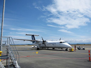 オークランド→ネルソンの飛行機