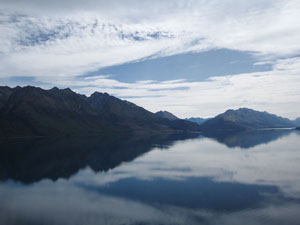 グレノーキー（Glenorchy）に向かう途中の景色